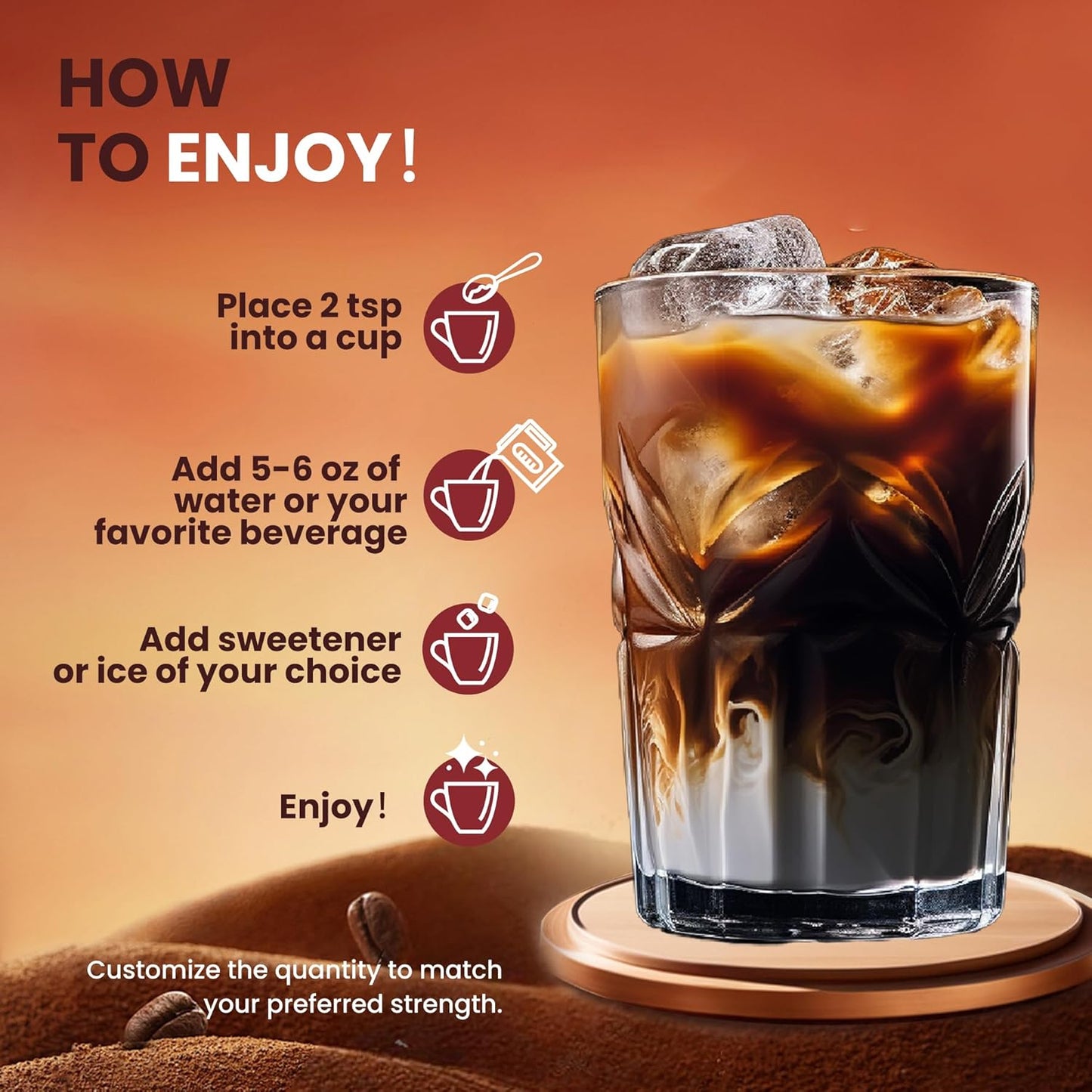 10 IN 1 Mushroom Mocha Coffee Blend, Sugar Free, Coconut, Cocoa Powder with Lion’s Mane, Chaga, Reishi, Cordyceps | Supports Focus, Immunity & Gut Health| Vegan, Gluten-Free, Non-GMO | 6.35Oz