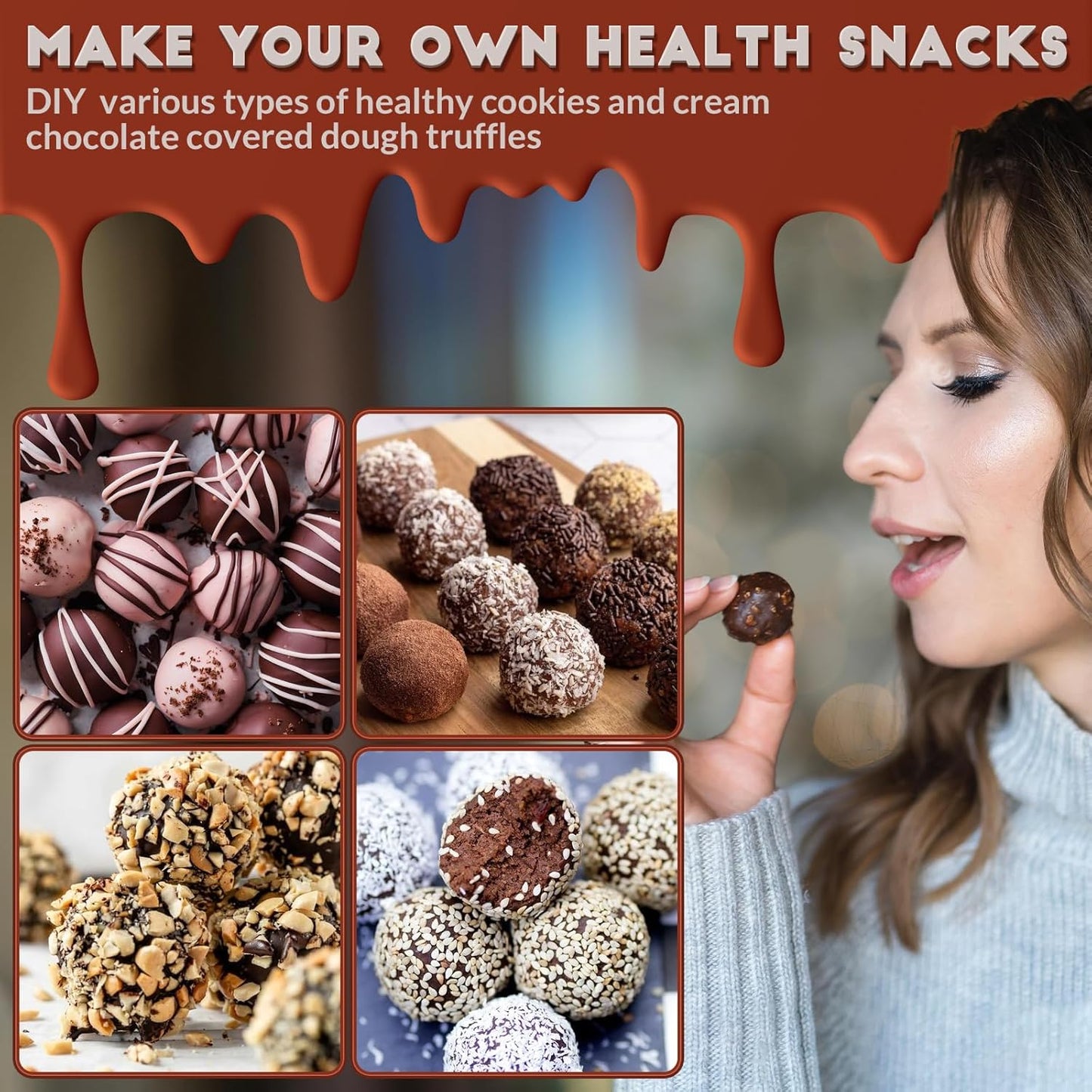 HKNMTT Silicone Semi-Sphere Molds 24 Cavities 2-Pack 1.2" for Chocolate Truffles Jelly Fat Bombs Gelatina, Small Baking Round Half Sphere Candy Moulds, Homemade Freeze Food Grade BPA Free Oven Safe