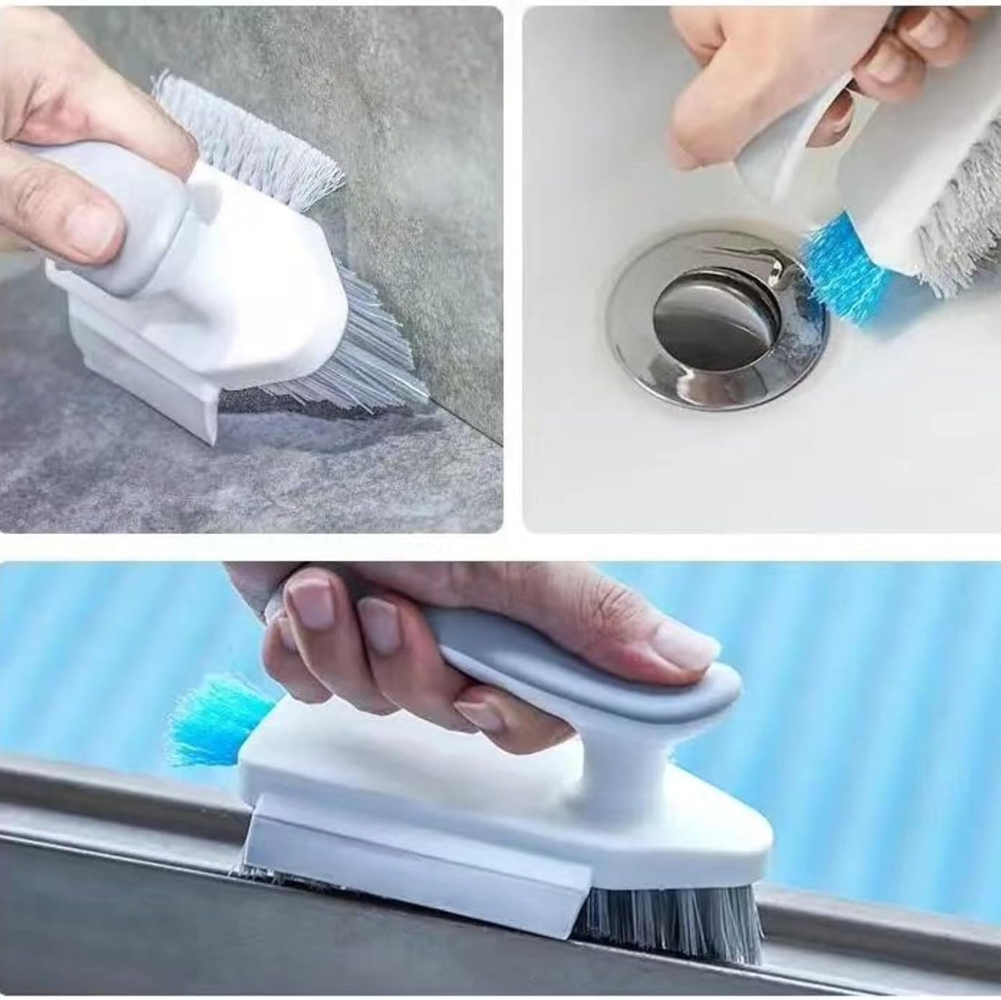 Elkanah Cleaning Brushes for Household use Small Cleaning Brushes for Small Spaces Sink Bathroom Deep Cleaning Supplies Set of 10