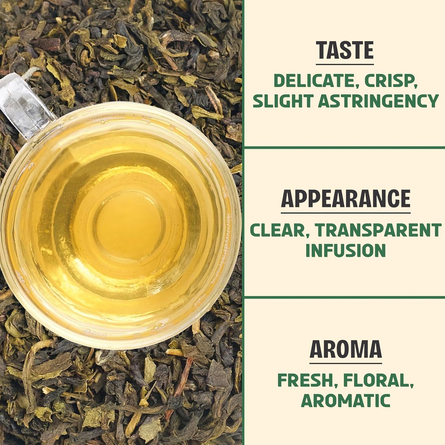 BREWIX, Green Tea Loose Leaf (50+ Cups, 3.53oz/100g) Gluten Free I High Elevation Grown Green Tea Leaves | Pure Single Origin Sourced Direct from India