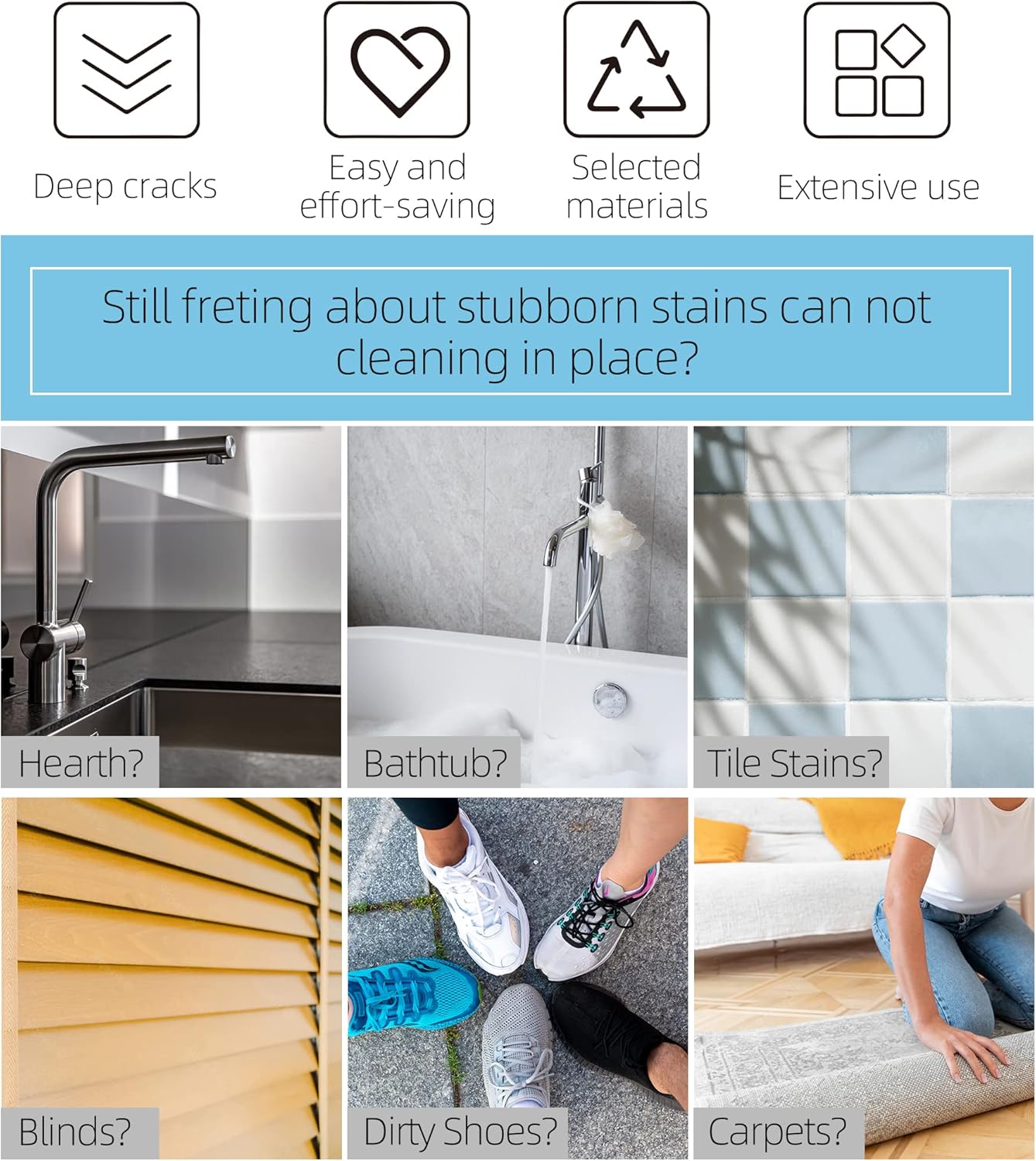 2-Pack Scrub Brush for Cleaning with Long Handle,Medium Firm Brush Bathroom Cleaning Supplies and Bathtub Cleaner and Shower Cleaning Brush,Multi-Scene Use for Kitchen or Carpet Brush,White&Green