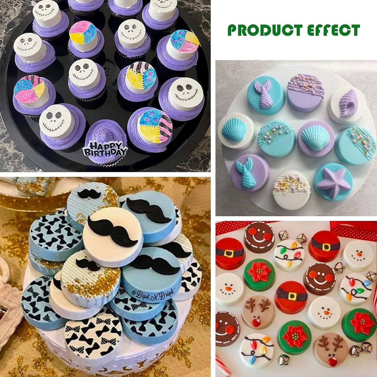 Chocolate Molds,Dubai Chocolate Mold and Scraper for Stuffed Bar,Deep Round Fix Chocolate Candy Bar Mold for Filling Knafeh Pistachio Chocolate Bar Kit