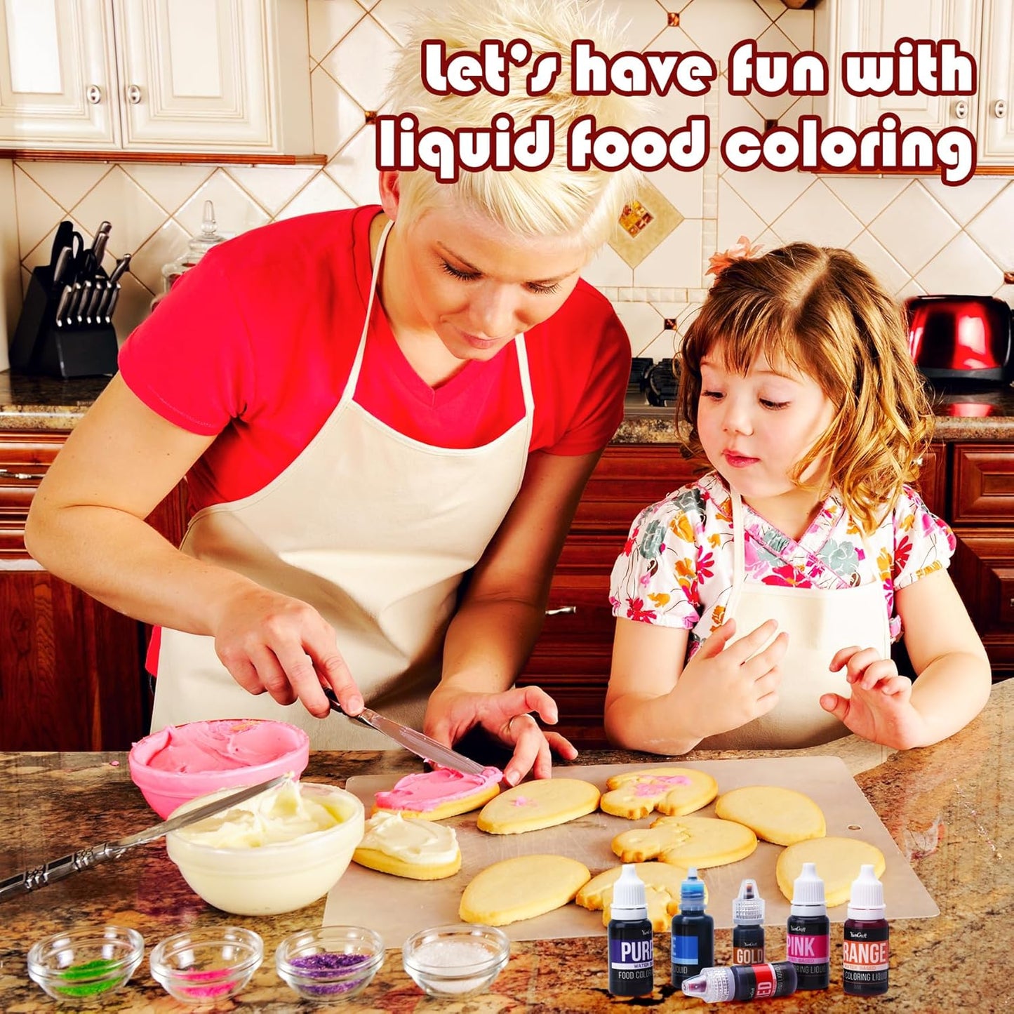 Food Coloring Liquid - Vibrant Color Food Coloring for Cake Decorating, Baking, Easter Egg, Icing - Tasteless Food Color Dye for Fondant, Cooking, Slime, Airbrush (Blue, 8 Fl.oz)