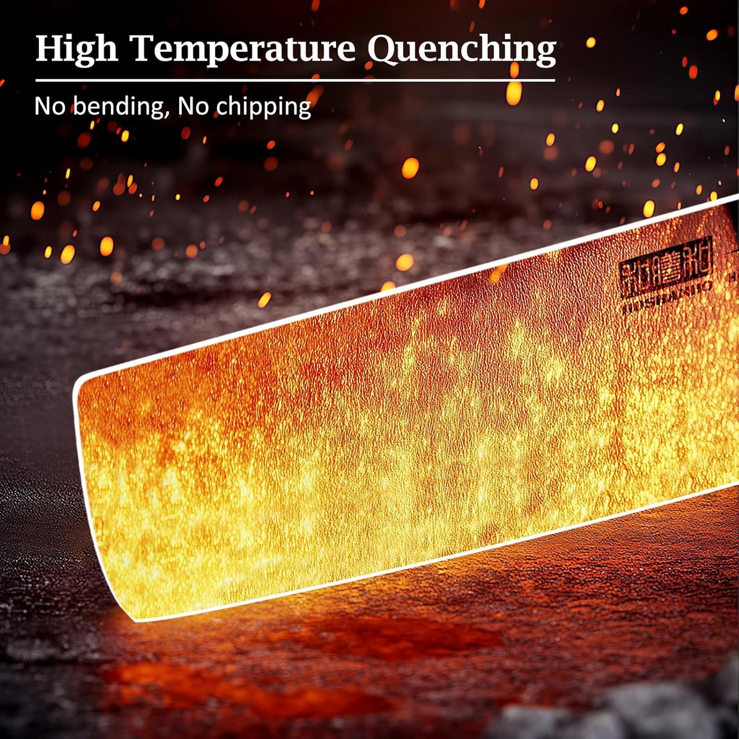 7 Inch Nakiri Knife, Japanese High Carbon Powder Steel Vegetable Cleaver Knife for Chopping, Razor Sharp Multipurpose Asian Chef Knife with Ergonomic Handle