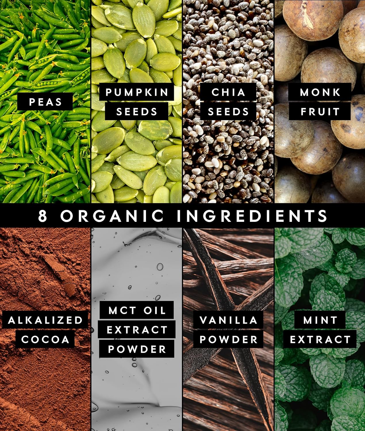 Truvani Vegan Pea Protein Powder | Mint Chocolate | 20g Organic Plant Based Protein Per Serving | 10 Servings | Keto | Gluten & Dairy Free | Low Carb | No Added Sugar