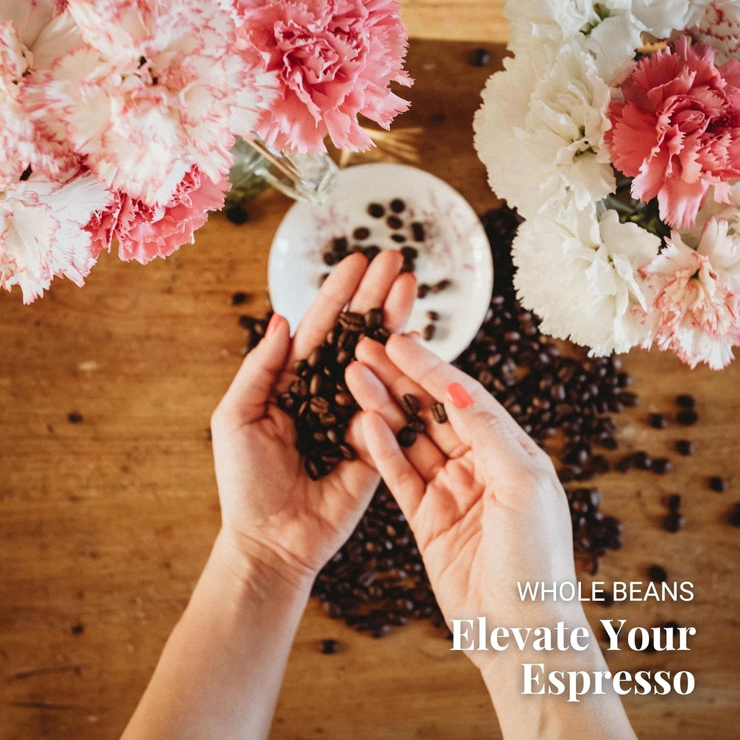 Caffe Vergnano 1882 Espresso Whole Bean Arabica Roast Coffee, 1.1 lb bag - Italian Medium Roast Coffee Beans with notes of Chocolate, Nuts & Caramel, Intensity 7/10-500g Bag (6 Pack)