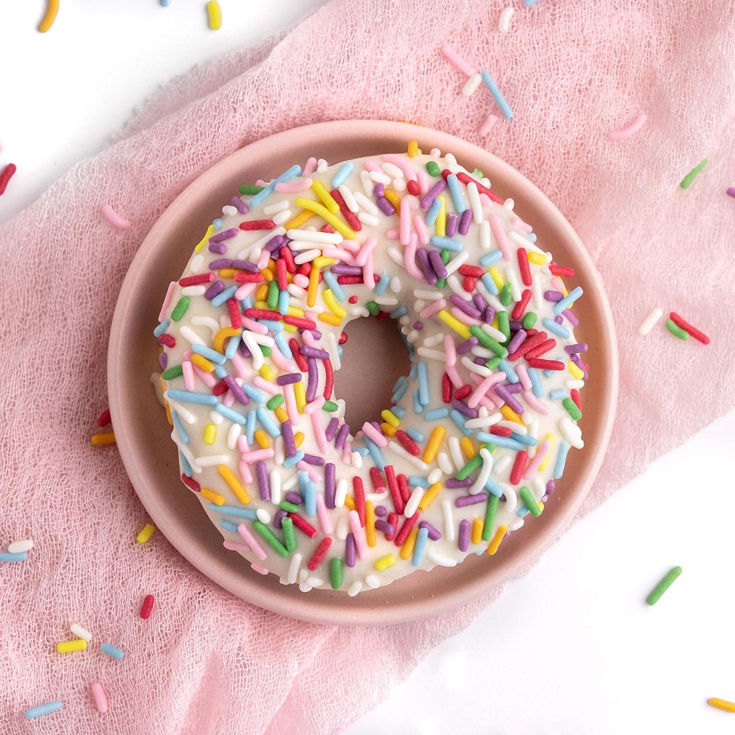 Sweets Indeed Sprinkles, Natural Rainbow Edible Sprinkle Mix, Perfect for Cake Decorations, Baking, Ice Cream, Cookies, Cupcake Topper, 3.95 ounces