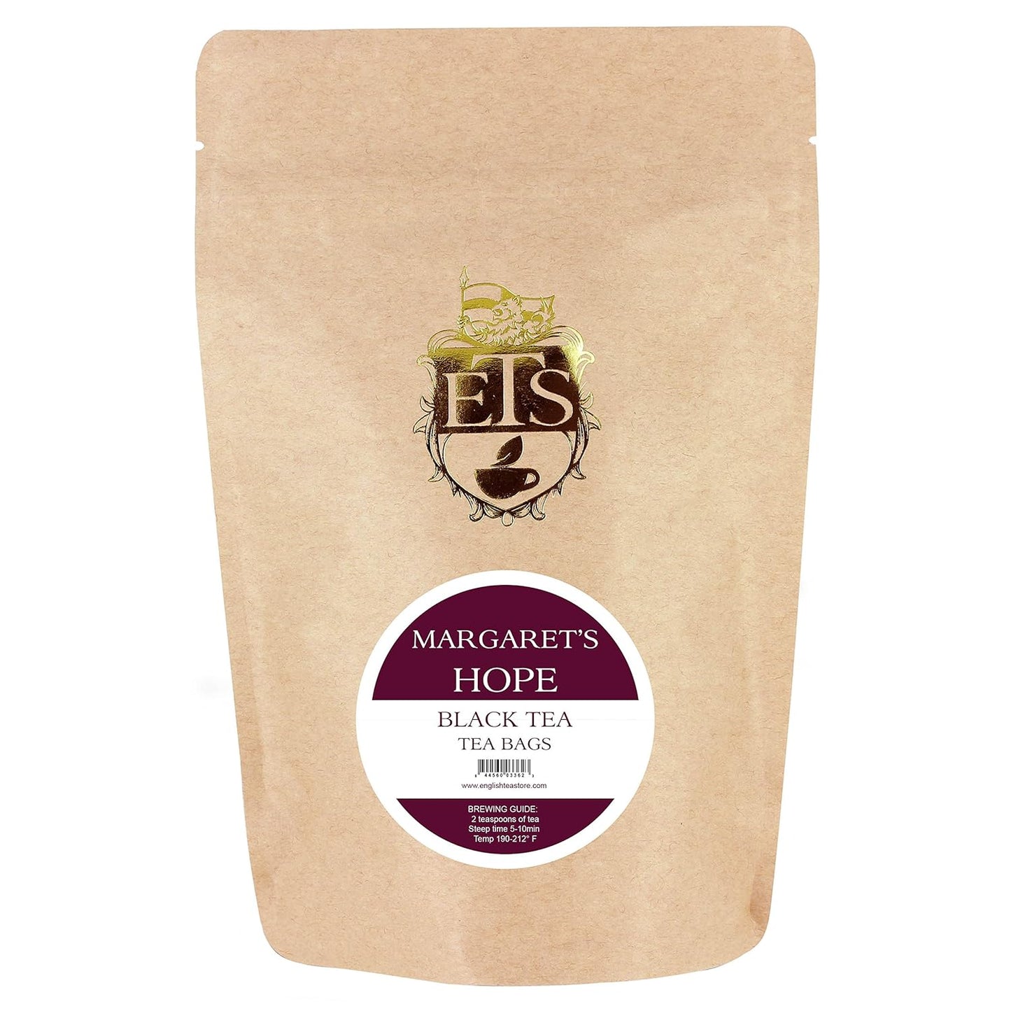 Margaret's Hope Darjeeling Tea Bags | Premium 2nd Flush Muscatel Black Tea | Loose Leaf Flavor in Convenient Bags | Elegant Gift for Tea Lovers | 25 Count Pouch | English Tea Store