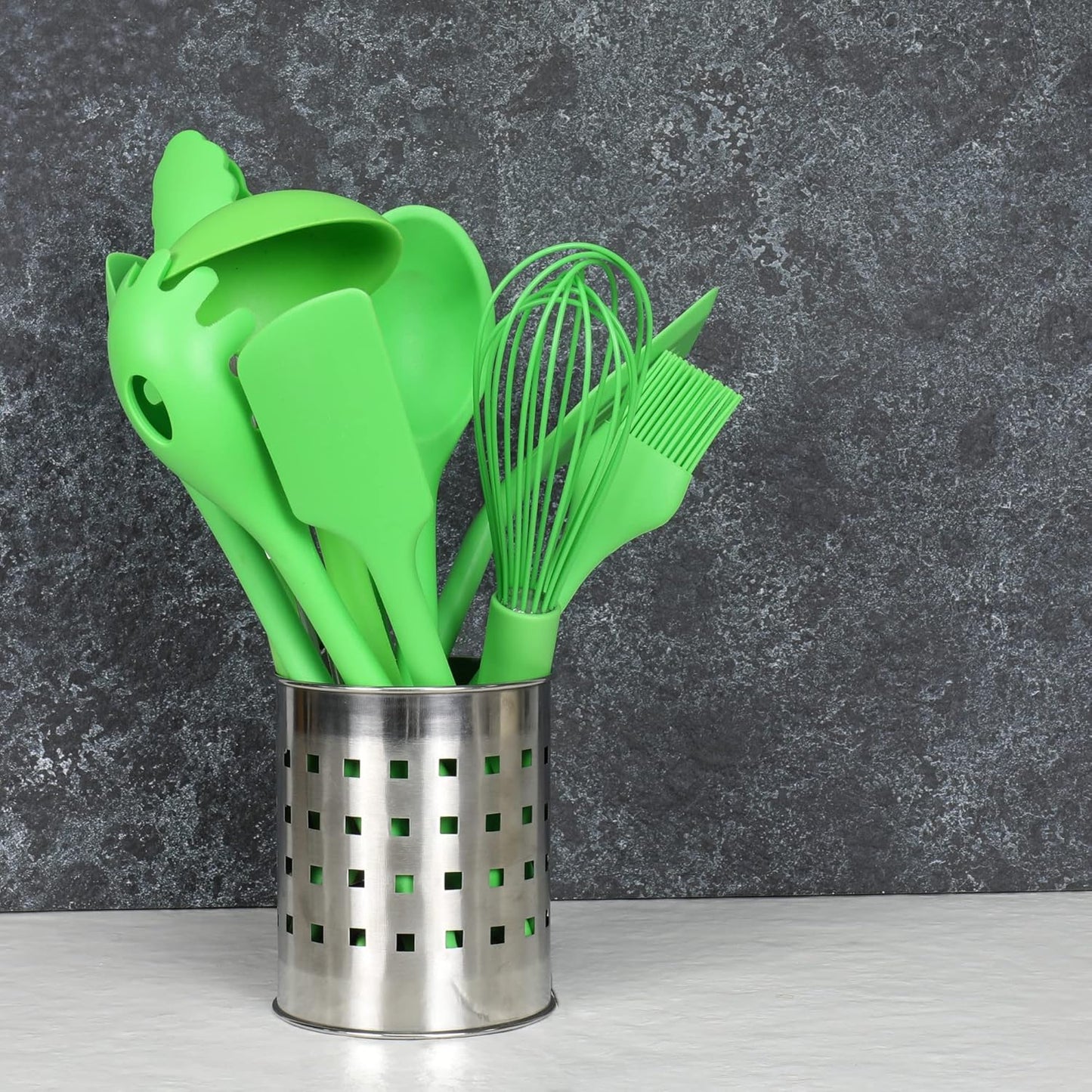 Chef Craft Premium Silicone Basting Brush, 10.25 inch, Green