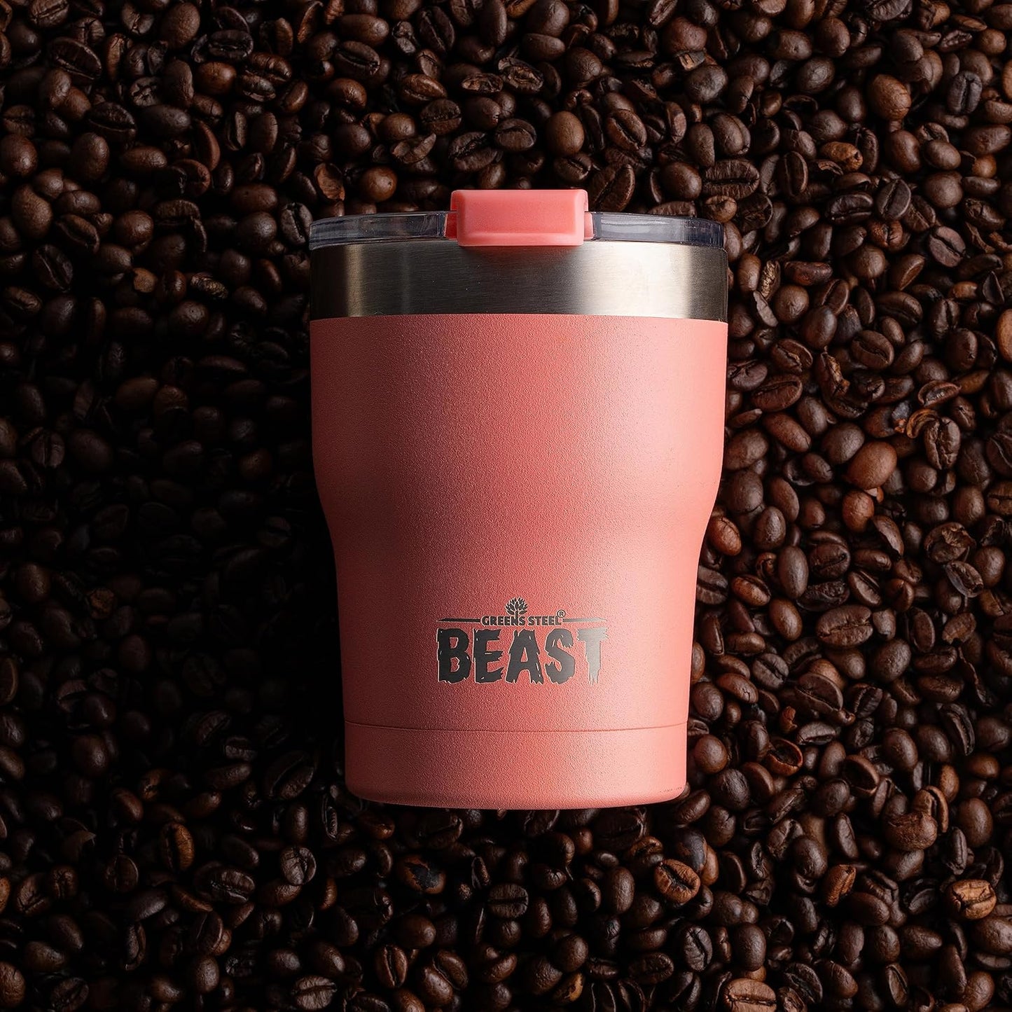 Beast 10 oz Tumbler Stainless Steel Vacuum Insulated Coffee Ice Cup Double Wall Travel Flask (Blossom Pink)