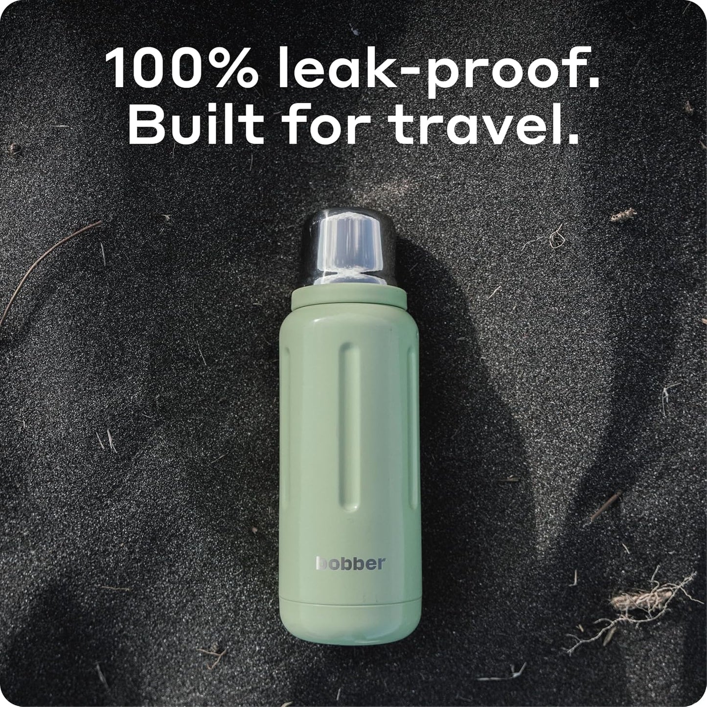 BOBBER 26 oz Thermal Bottle for Hot and Cold Drinks – Stainless Steel Insulated Water Bottle with Screw Top, Keeps Hot for 36 Hours – BPA-Free, Dishwasher Safe Thermo Flask (Green)