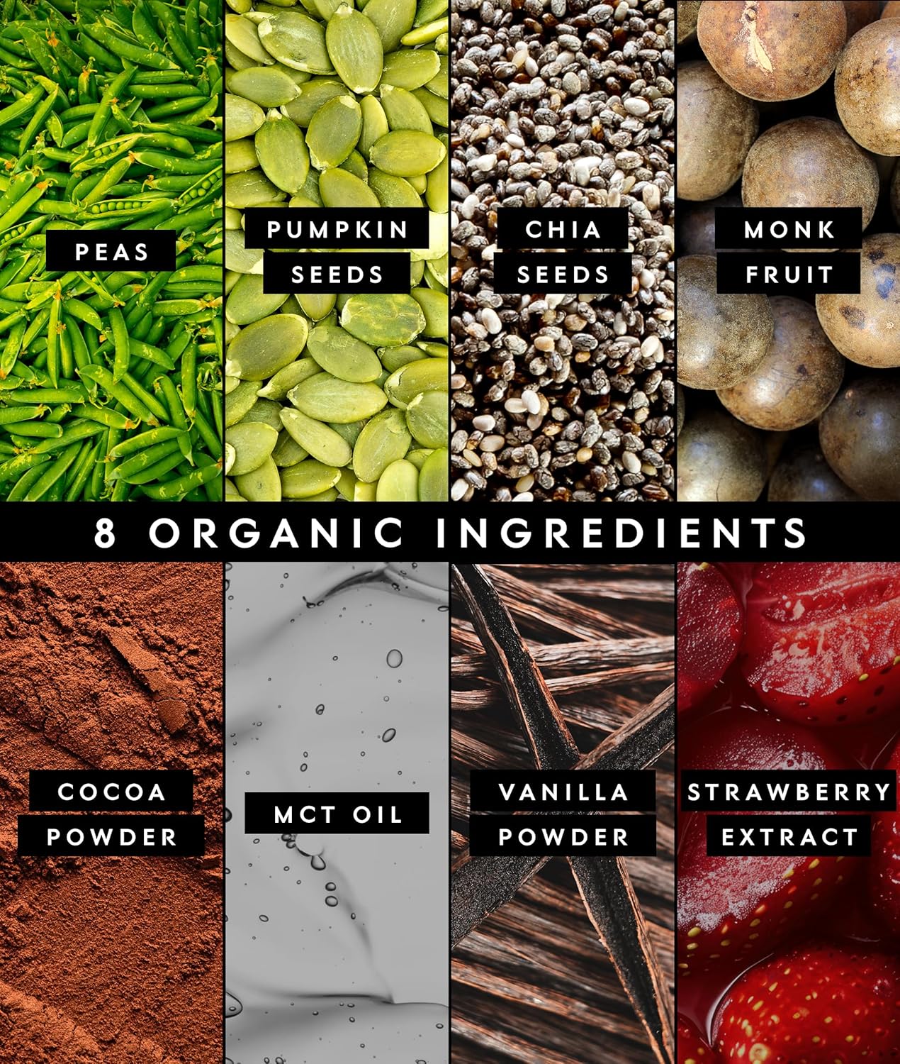 Truvani Vegan Pea Protein Powder | Chocolate Strawberry | 20g Organic Plant Based Protein | 10 Servings | Keto | Gluten & Dairy Free | Low Carb | No Added Sugar