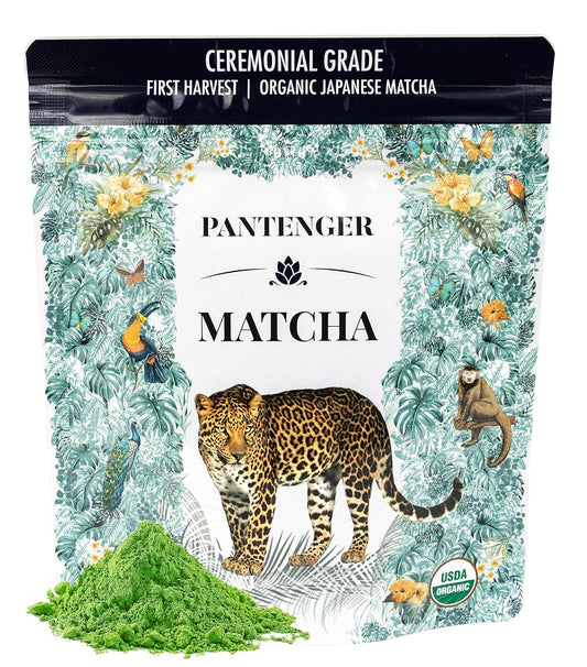 Organic Ceremonial Grade Matcha | Emerald Green, Creamy & Sweet (for a matcha) | Japanese - First Harvest - Hand Picked - Stone Milled | By Pantenger